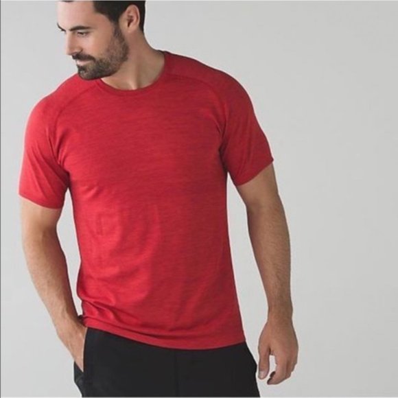 lululemon athletica Other - Lululemon Mens Metal Vent Tech Short Sleeve Tee Red S